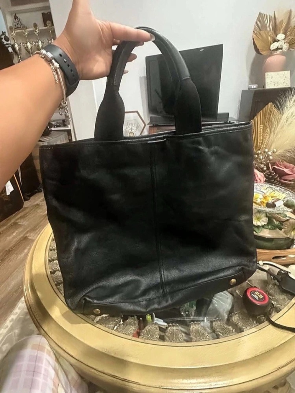 Vintage Yves Saint Laurent leather tote